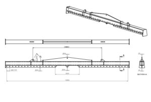 technical drawing of lifting beams